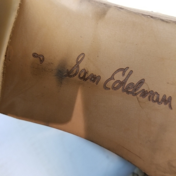 {8} Sam Edelman Cooper Woven Peep Toe Block Heels - Picture 15 of 15